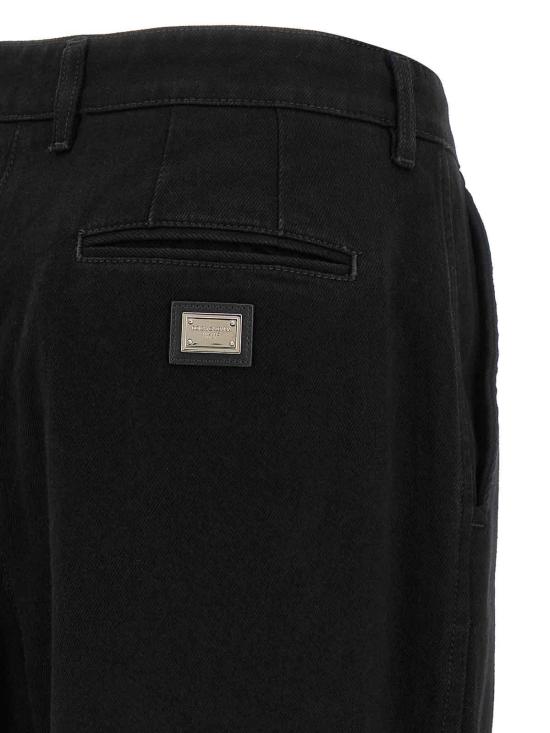26SS 돌체앤가바나 스트레이트 팬츠 FTDB9DG8OC1S9001 Black - DOLCE & GABBANA