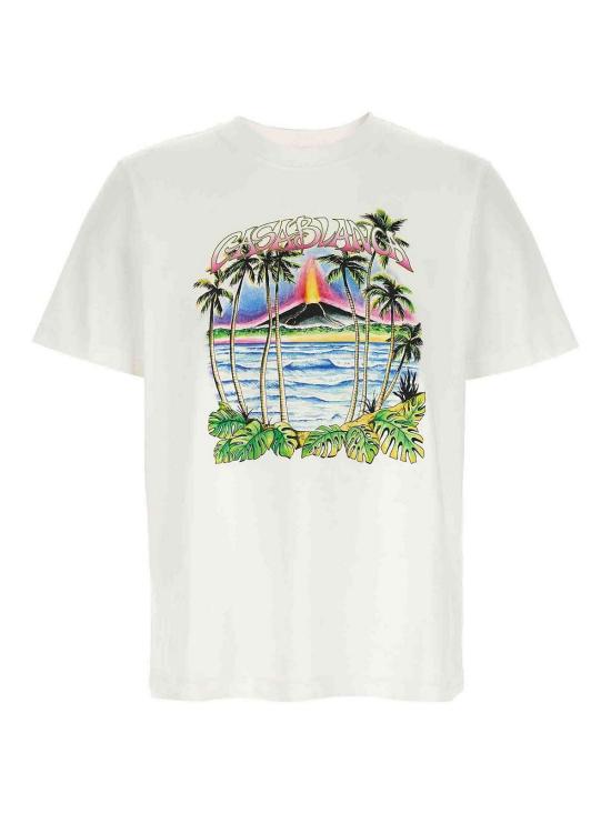 26SS 카사블랑카 반팔 티셔츠 MSP26JTS00122 White