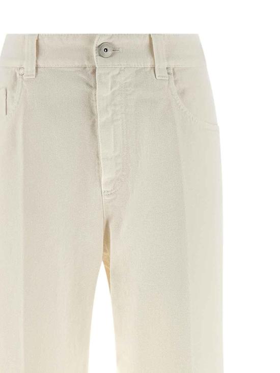 26SS 브루넬로 쿠치넬리 컨템포러리 루즈 데님 팬츠 M0H81P5568C1101 White - BRUNELLO CUCINELLI