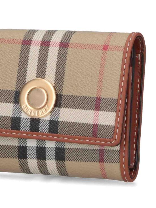 26SS 버버리 스몰 체크 폴딩 지갑 8109800 Beige - BURBERRY