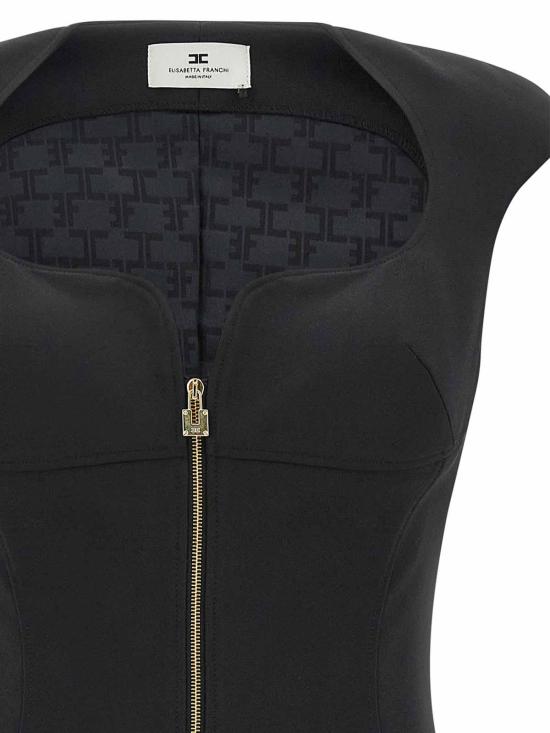 26SS 엘리자베타프랜치 미디 스커트 AB90061E2110 Black - ELISABETTA FRANCHI