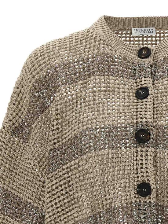 26SS 브루넬로 쿠치넬리 가디건 M58772826CKH72 Beige - BRUNELLO CUCINELLI