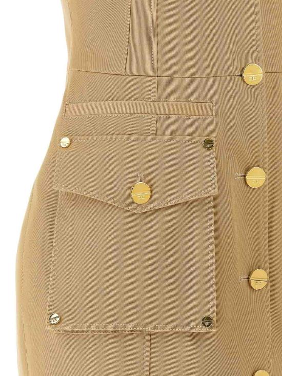 26SS 엘리자베타프랜치 미디 스커트 AB92861E2470 Beige - ELISABETTA FRANCHI