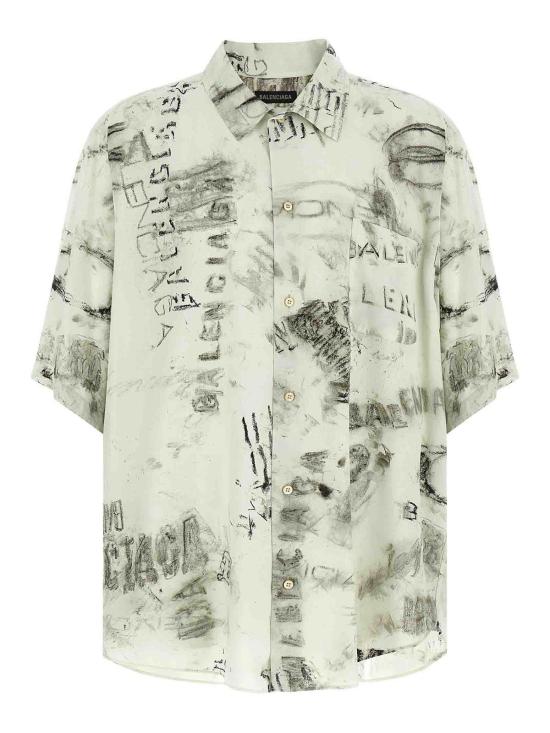 26SS 발렌시아가 반팔 셔츠 852334TTL781240 Grey