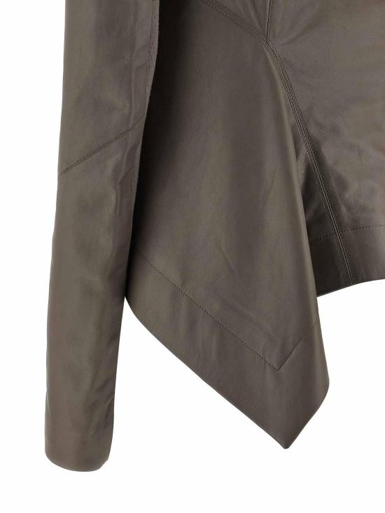  릭 오웬스 가죽 자켓 RP01F6743LBY34 Grey - RICK OWENS
