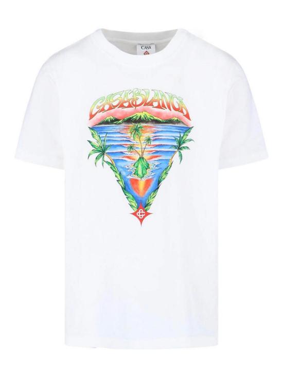 26SS 카사블랑카 반팔 티셔츠 MSP26JTS00119EXBC White