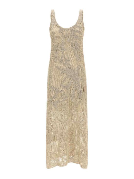 26SS 브루넬로 쿠치넬리 대즐링 워터 릴리 드레스 MDT771A92C8925 Beige