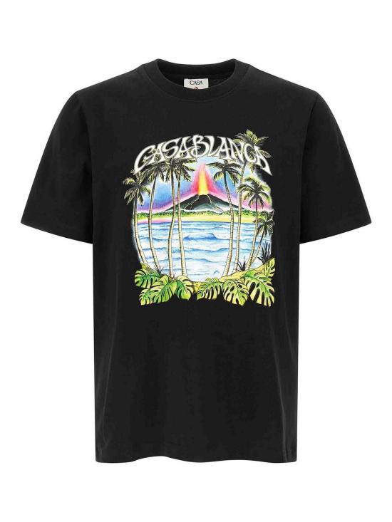 26SS 카사블랑카 반팔 티셔츠 MSP26JTS00121 Black