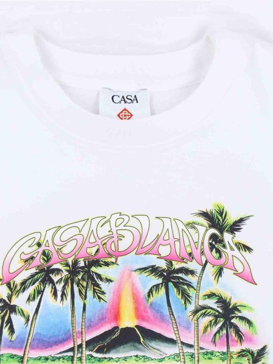 26SS 카사블랑카 반팔 티셔츠 MSP26JTS00122EXBC White - CASABLANCA