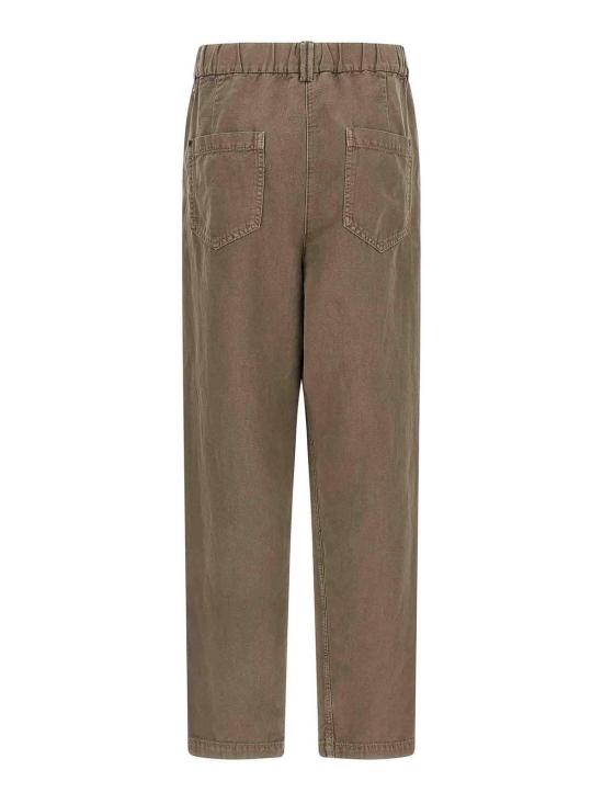 26SS 브루넬로 쿠치넬리 스트레이트 팬츠 ML996P5566C9325 Brown - BRUNELLO CUCINELLI