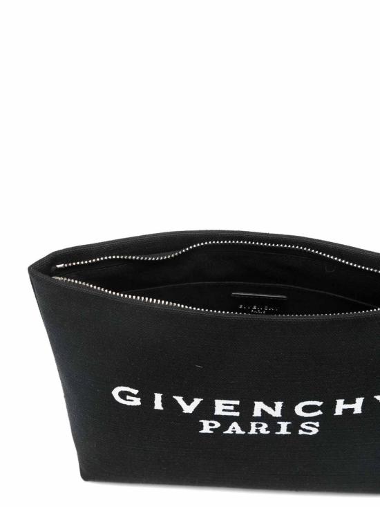 26SS 지방시 로고 프린트 클러치 BB60PNB2DS001 Black - GIVENCHY