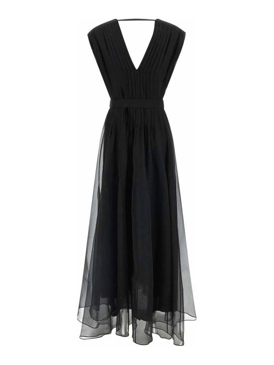 26SS 브루넬로 쿠치넬리 미디 스커트 MF940A5336C101 Black - BRUNELLO CUCINELLI