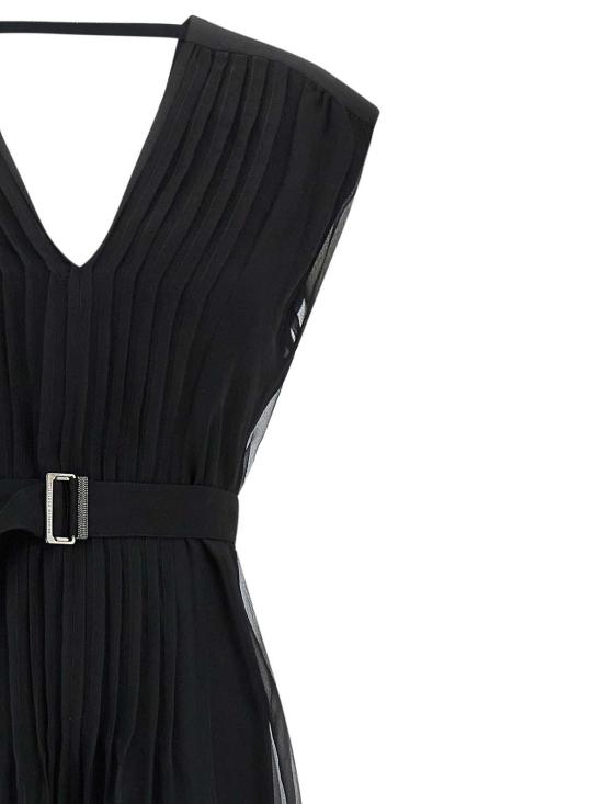 26SS 브루넬로 쿠치넬리 미디 스커트 MF940A5336C101 Black - BRUNELLO CUCINELLI