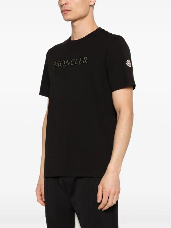 26SS 몽클레어 반팔 티셔츠 L10918C00075 89B8U 999 BLACK - MONCLER