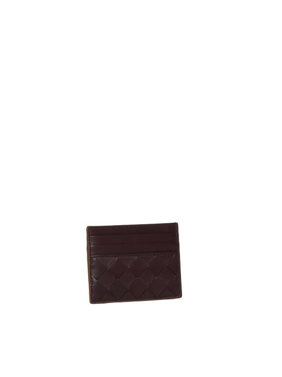 26SS 보테가베네타 인트레치아토 크레딧 카드 케이스 796324 V1G142850 Walnut Brown - BOTTEGA VENETA