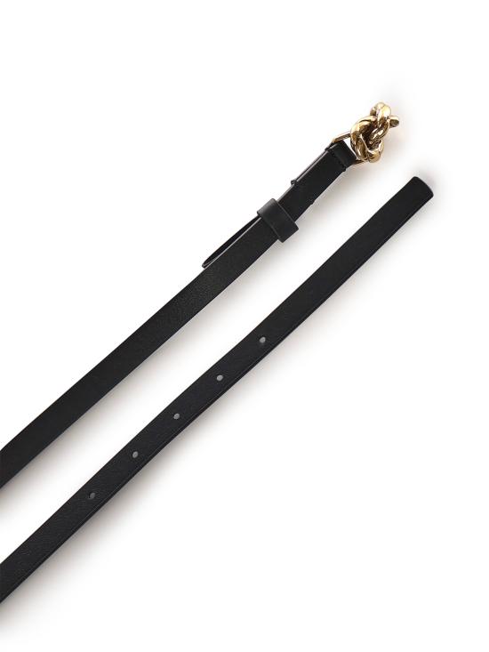 26SS 보테가베네타 레귤러 벨트 855235 VALKO1019 Black - BOTTEGA VENETA