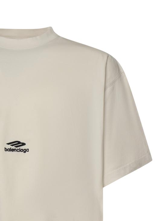 26SS 발렌시아가 반팔 티셔츠 850345 TTVK59054 CHALKY WHITE BLACK - BALENCIAGA