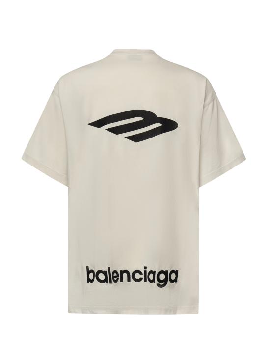 26SS 발렌시아가 반팔 티셔츠 850345 TTVK59054 CHALKY WHITE BLACK - BALENCIAGA