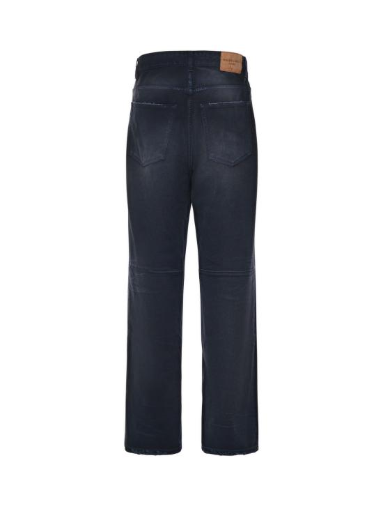 25FW 발렌시아가 커브드 니 팬츠 857194 TTW648074 Blue - BALENCIAGA