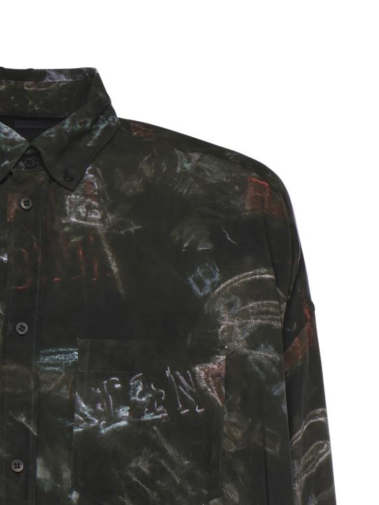 25FW 발렌시아가 워시드 크레용 올오버 롱 슬리브 코쿤 셔츠 857811 TTL781055 - BALENCIAGA