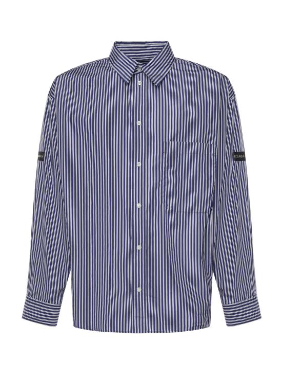 25FW 발렌시아가 긴팔 셔츠 857814 TTM348502 Blue