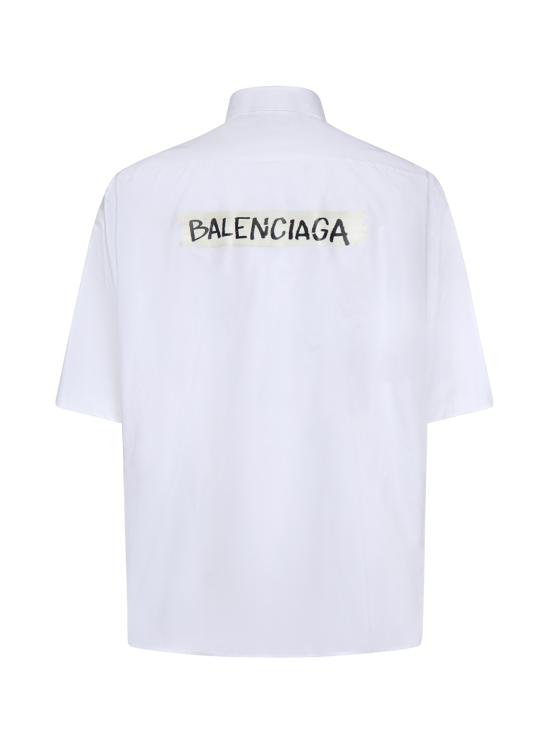 25FW 발렌시아가 마스킹 테이프 라지 핏 롱 슬리브 셔츠 857810 TRM289000 - BALENCIAGA