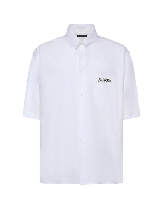 25FW 발렌시아가 마스킹 테이프 라지 핏 롱 슬리브 셔츠 857810 TRM289000