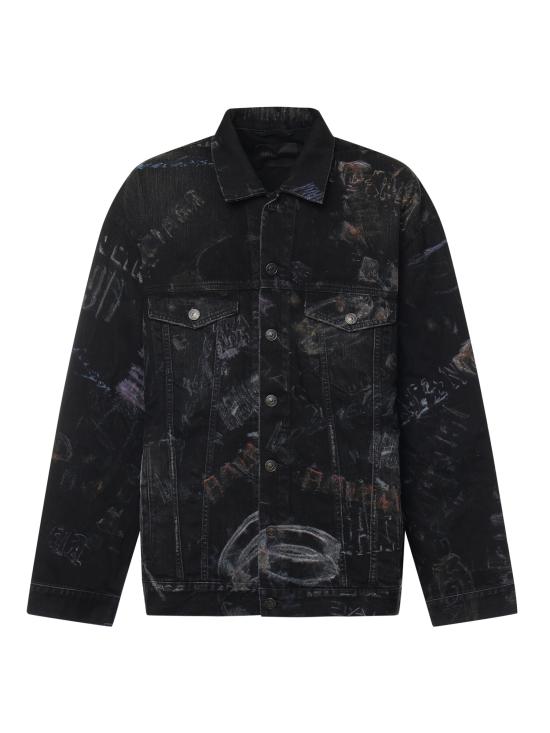 25FW 발렌시아가 오버사이즈 재킷 857181 TTWA81037 Black