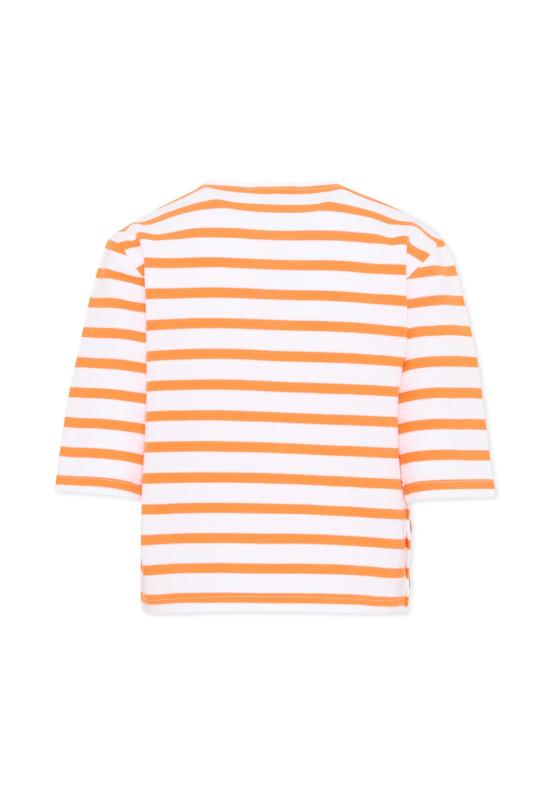 26SS [키즈] Vélocipède 티셔츠 VLC SS26 TS003 WHITE AND TANGERINE - OTHER BRANDS