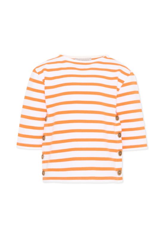 26SS [키즈] Vélocipède 티셔츠 VLC SS26 TS003 WHITE AND TANGERINE