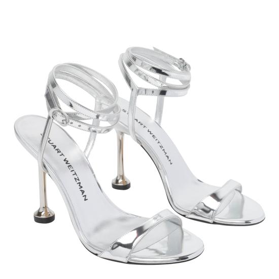 26SS 스튜어트 와이츠먼 힐/펌프스 SM911 NUDISTINI WRAP 100 LSPSLV Silver - STUART WEITZMAN