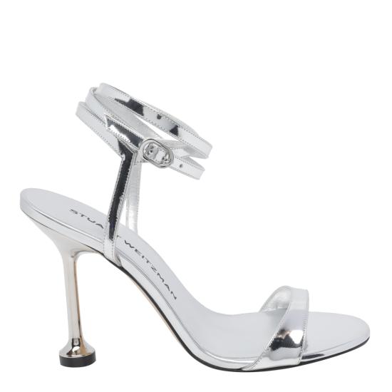 26SS 스튜어트 와이츠먼 힐/펌프스 SM911 NUDISTINI WRAP 100 LSPSLV Silver