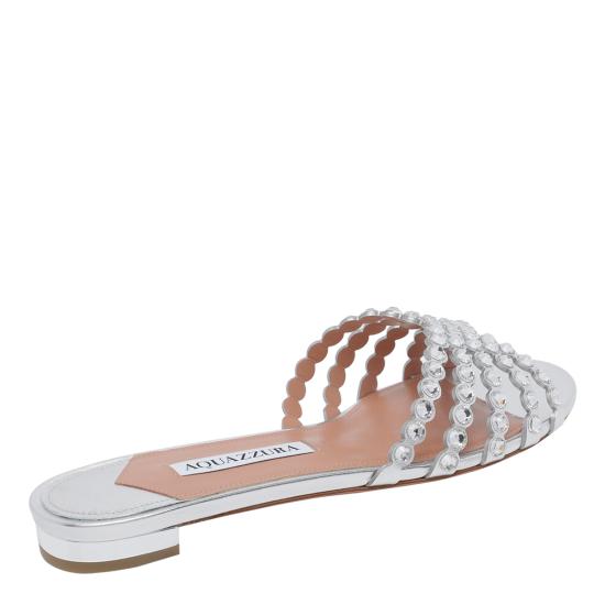 26SS 아쿠아주라 샌들 TQLFLAS3 NPLCCC Silver - AQUAZZURA