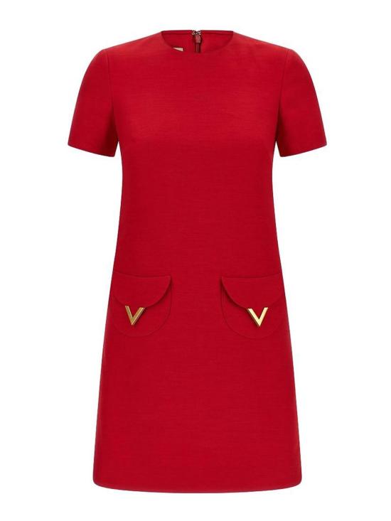 26SS 발렌티노 가라바니 미디 스커트 BVAJD51CFR9M Red