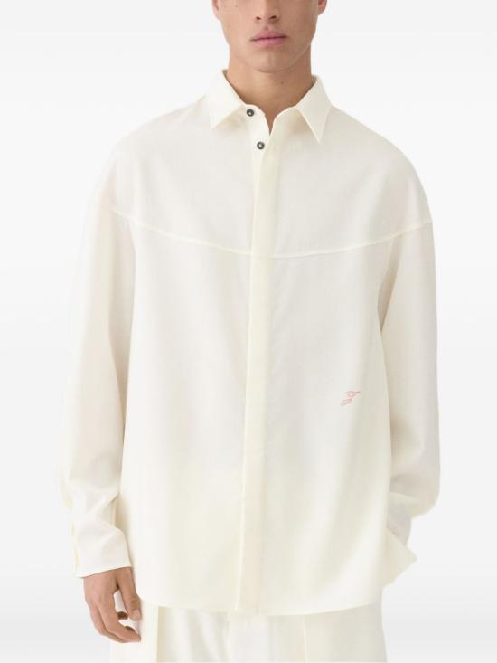 26SS 자크뮈스 긴팔 셔츠 SHM00588AW00648 100 White - JACQUEMUS