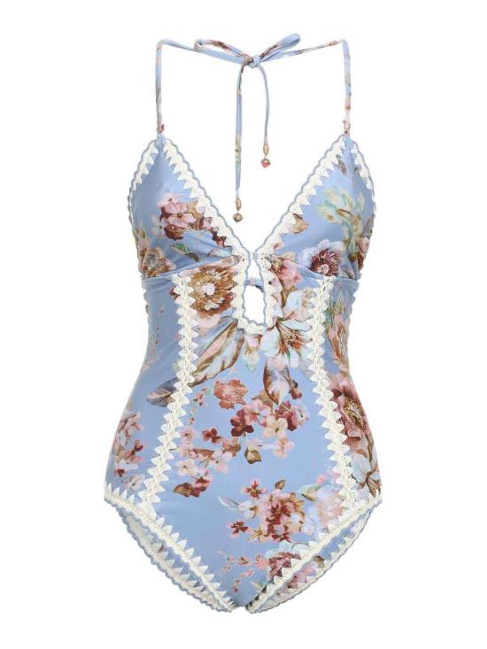 26SS 짐머만 원피스 수영복 5768WRS261CFLR Blue