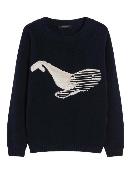 25FW 위켄드막스마라 긴팔 티셔츠 252536617165E15 Blue