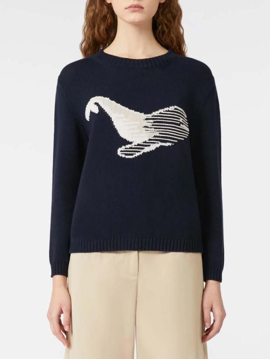 25FW 위켄드막스마라 긴팔 티셔츠 252536617165E15 Blue - WEEKEND MAX MARA