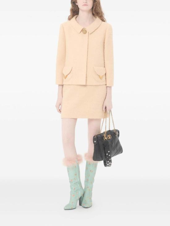 26SS 발렌티노 가라바니 미디 스커트 BRAEH09VMET5 Beige - VALENTINO GARAVANI