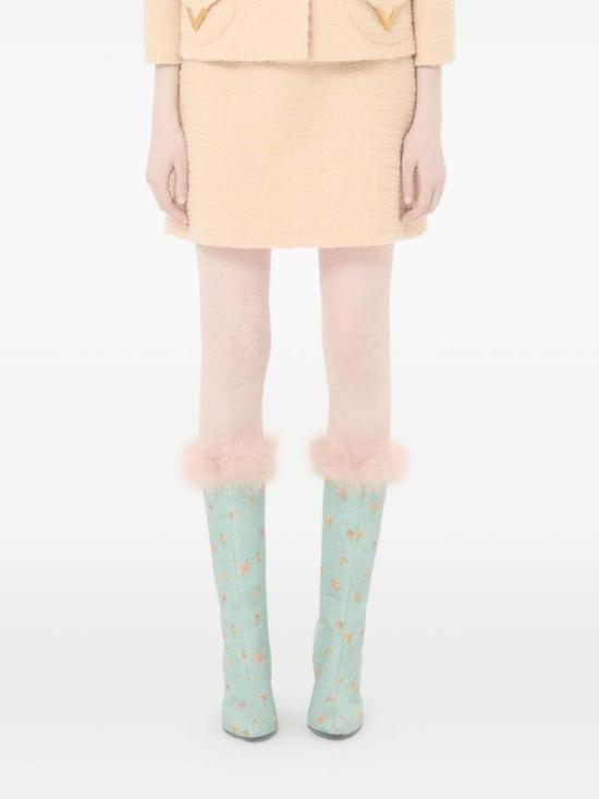 26SS 발렌티노 가라바니 미디 스커트 BRAEH09VMET5 Beige - VALENTINO GARAVANI