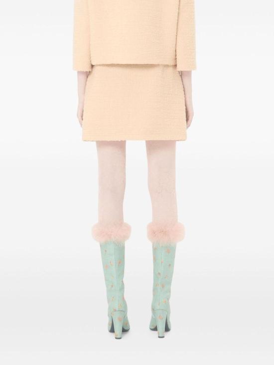 26SS 발렌티노 가라바니 미디 스커트 BRAEH09VMET5 Beige - VALENTINO GARAVANI