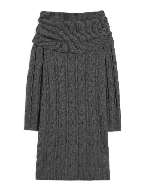 25FW 막스마라 스튜디오 미디 스커트 252632602265001E15 Dark Grey