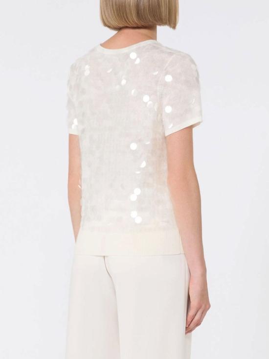 25FW 막스마라 스튜디오 반팔 티셔츠 252636609165E15 White - MAX MARA STUDIO