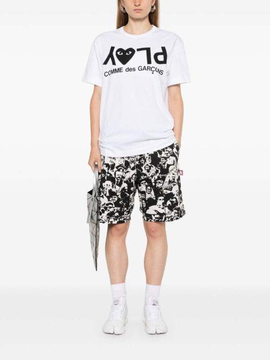 25FW 꼼데가르송 반팔 티셔츠 AXT068D1 White - COMME DES GARCONS