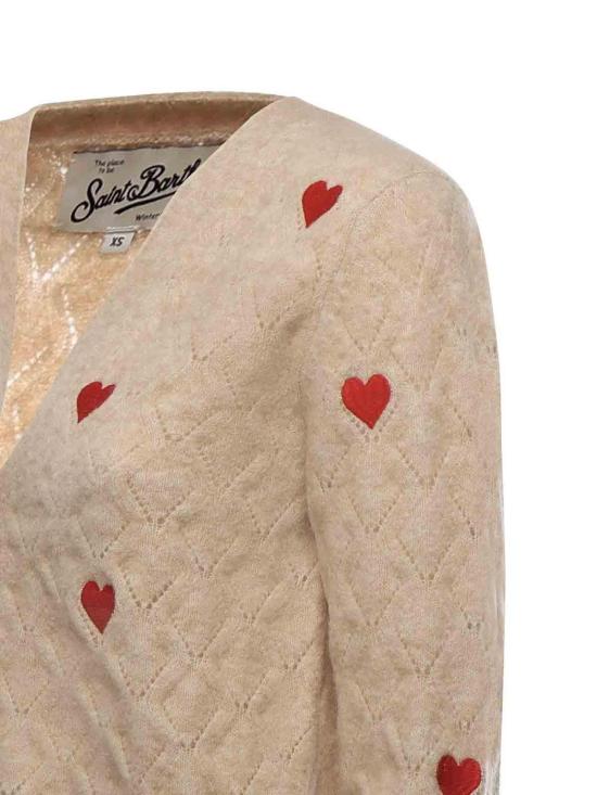 25FW 세인트바쓰 가디건 DIANNEDIAMONDSALPACA02159I Beige - MC2 SAINT BARTH