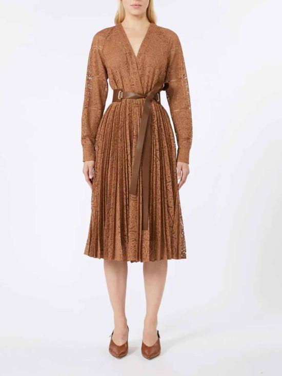 25FW 막스마라 스튜디오 미디 원피스 252623604165E15 Brown - MAX MARA STUDIO