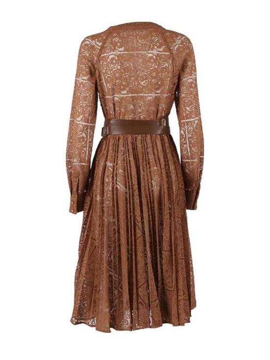 25FW 막스마라 스튜디오 미디 원피스 252623604165E15 Brown - MAX MARA STUDIO