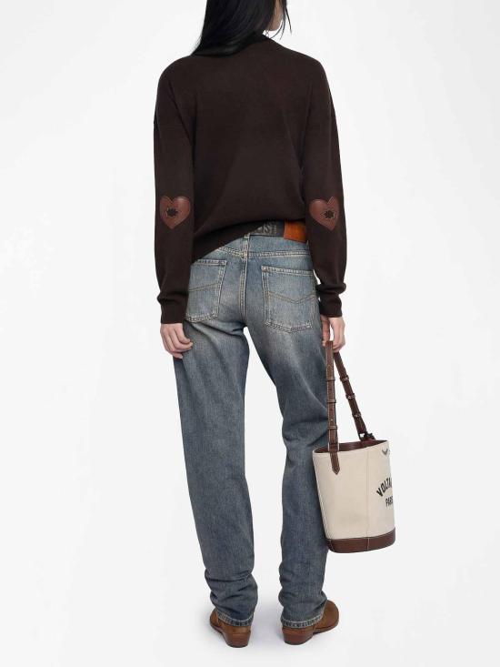 25FW 자딕앤볼테르 긴팔 티셔츠 KWSW02815 Brown - ZADIG & VOLTAIRE