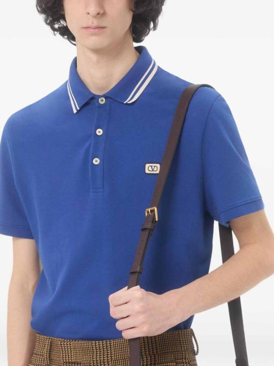 26SS 발렌티노 가라바니 폴로 티셔츠 VMH01KAQKB01 Blue - VALENTINO GARAVANI