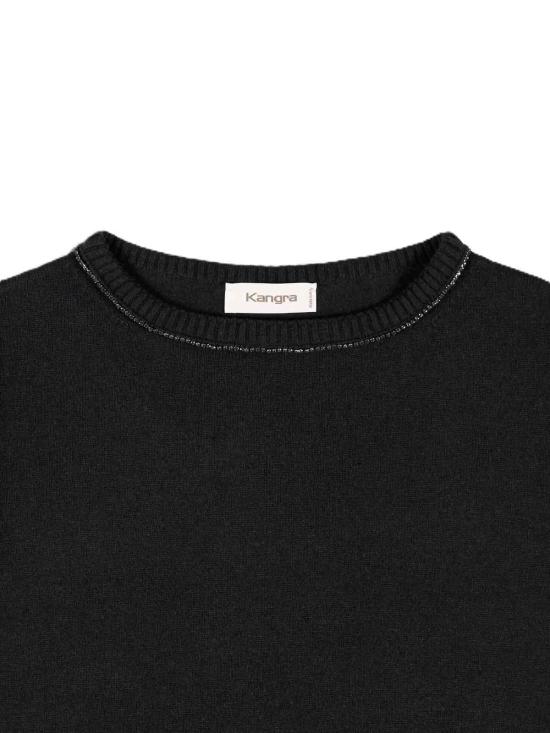 25FW 캉그라 긴팔 티셔츠 25821300002 Black - KANGRA